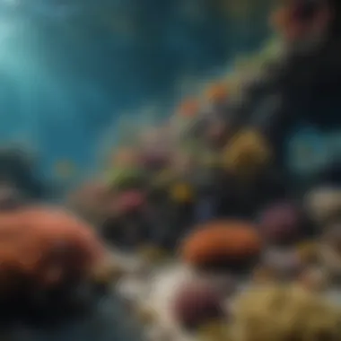 Marine Ecosystem Diversity Diverse marine ecosystem showcasing various species coexisting