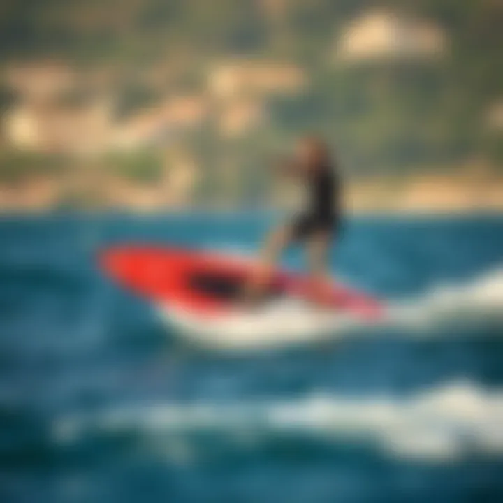 A rider demonstrating advanced hydrofoil surfing techniques