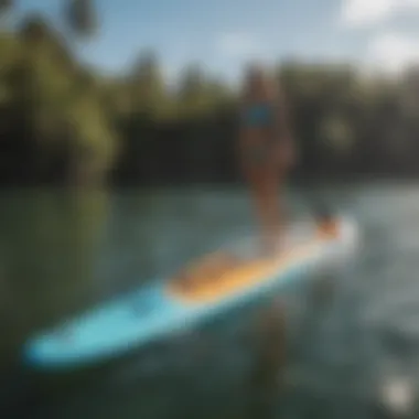 Innovative jet paddle board design showcasing advanced technology