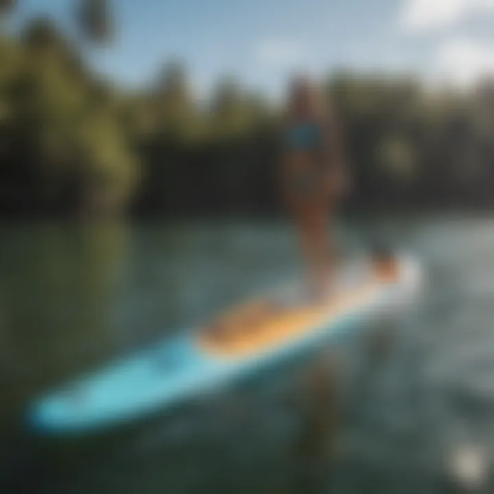 Innovative jet paddle board design showcasing advanced technology