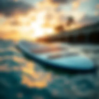 An innovative foil surfboard equipped with the latest technology, emphasizing advancements in design.