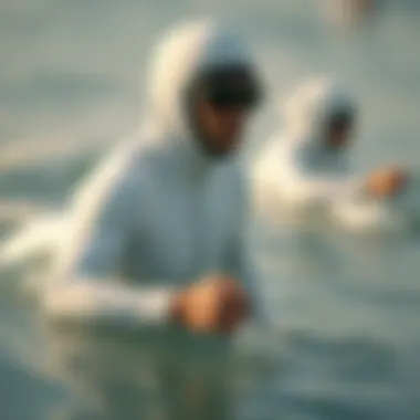 Cultural significance of white wetsuits in aquatic sports