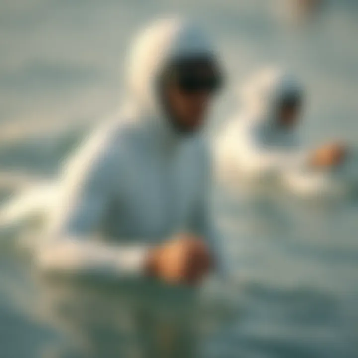 Cultural significance of white wetsuits in aquatic sports