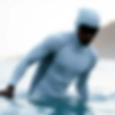 Stylish white wetsuit showcasing innovative design