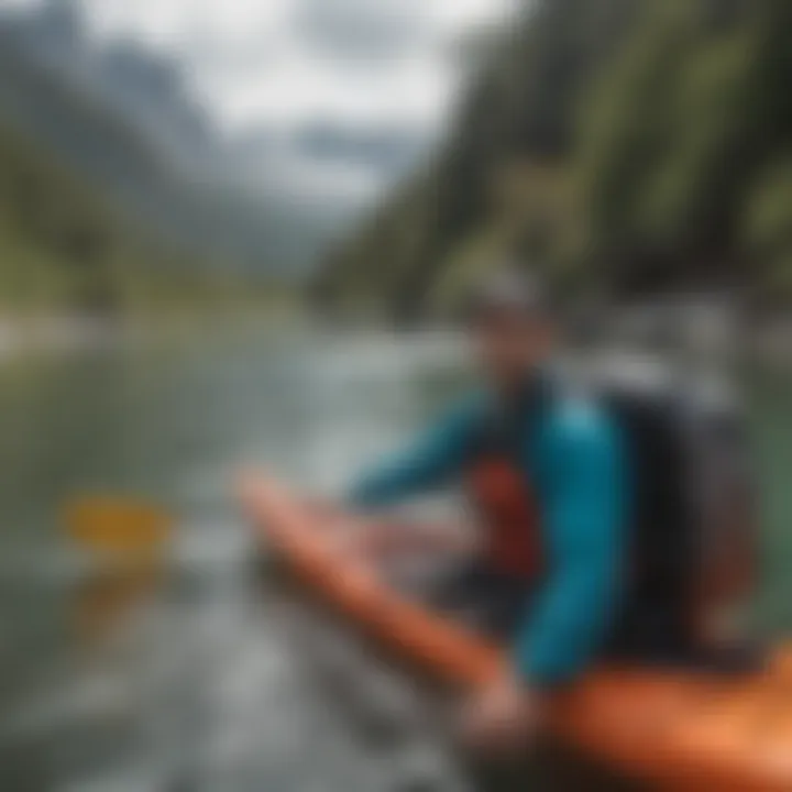 Patagonia Ultralight Black Hole Backpack during a kayaking adventure