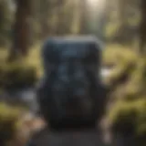 Showcasing the Patagonia Ultralight Black Hole Backpack in an outdoor setting