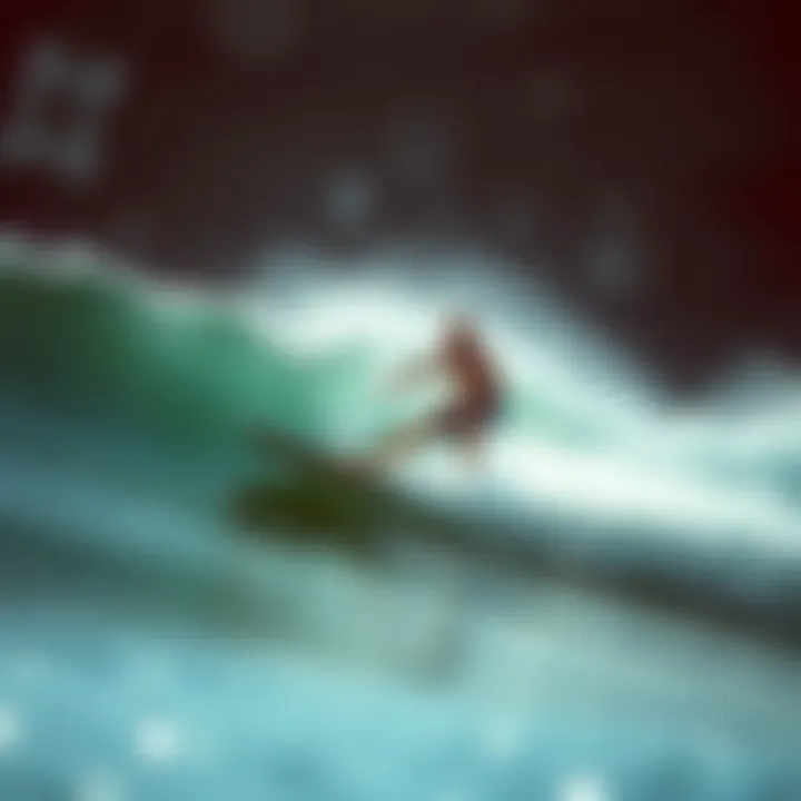 Rider enjoying a smooth glide on the Radinn surfboard