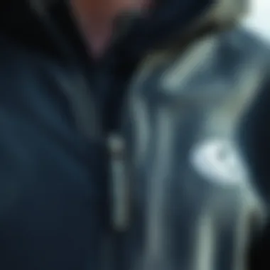 Close-up of the innovative fabric of the Rip Curl Zip Hoodie