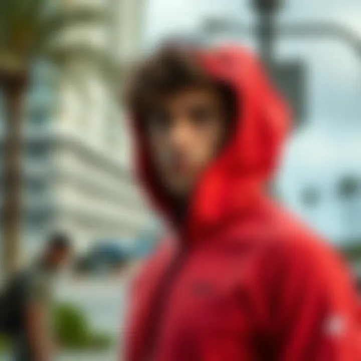 Urban setting featuring the Rip Curl Zip Hoodie