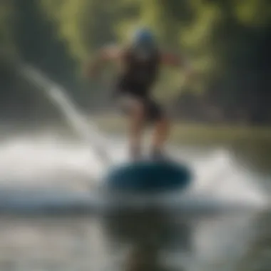 Agility and Maneuverability: The Advantages of Smaller Wakeboards Showcasing the agility and maneuverability of a small wakeboard