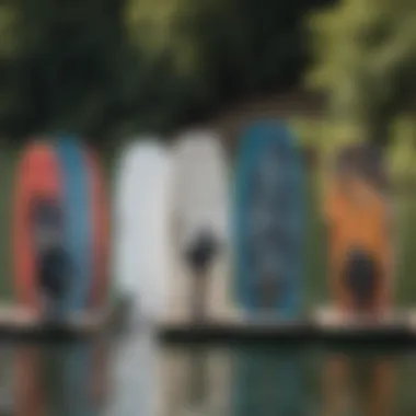 Comparison of different wakeboard sizes on the water