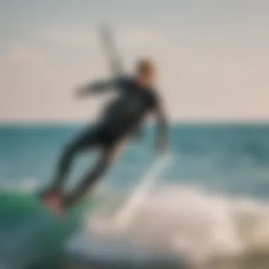 Kitesurfing with Sonic Innovation Kitesurfer utilizing sonic kite technology