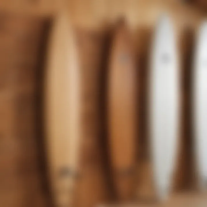 Close-up of a surfboard rack installation process on a wooden wall