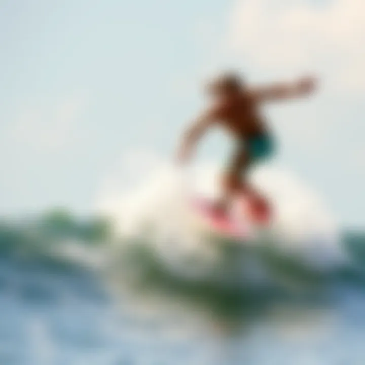 Performance in Action An individual performing tricks on a long board