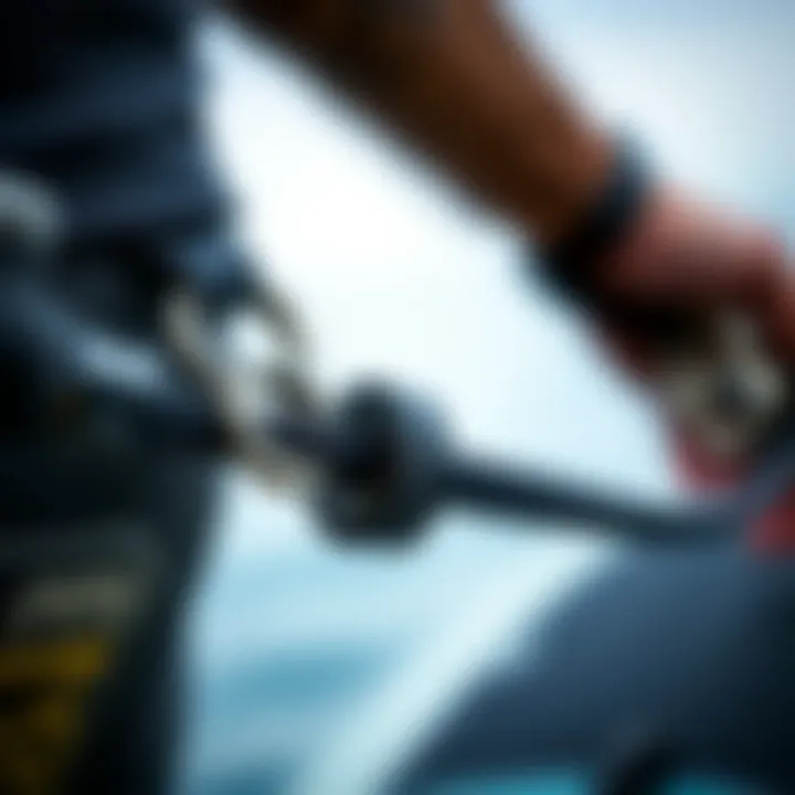 Design Features of Hip Leashes Close-up of a hip leash showcasing its design features and materials