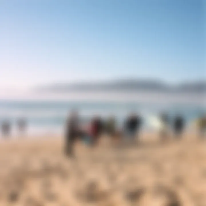 Community gathering at Windansea Beach