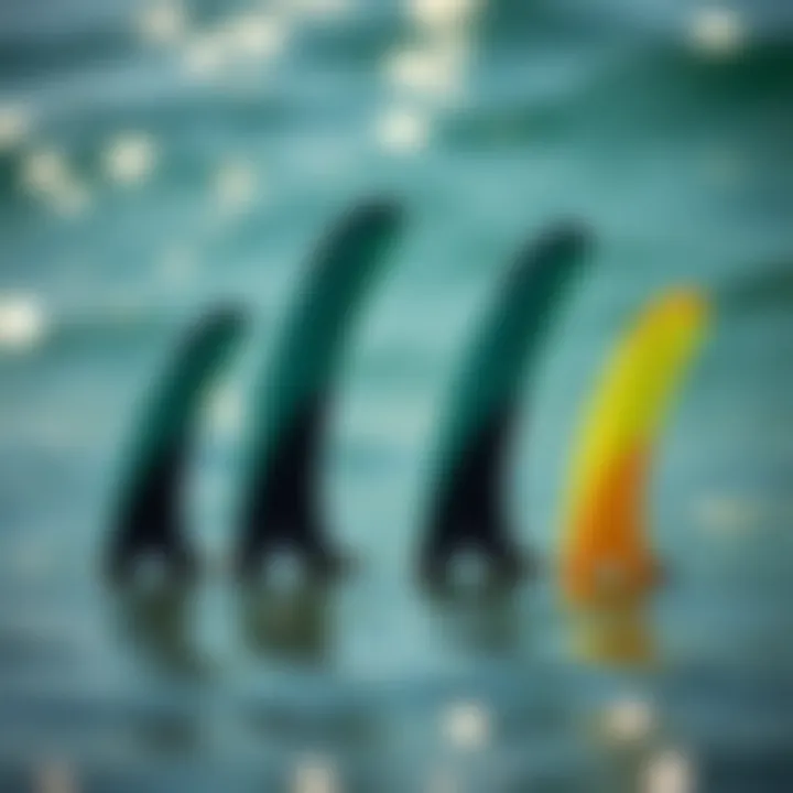 Choosing the Right Fin Setup Comparison image illustrating different fin setups for various skill levels