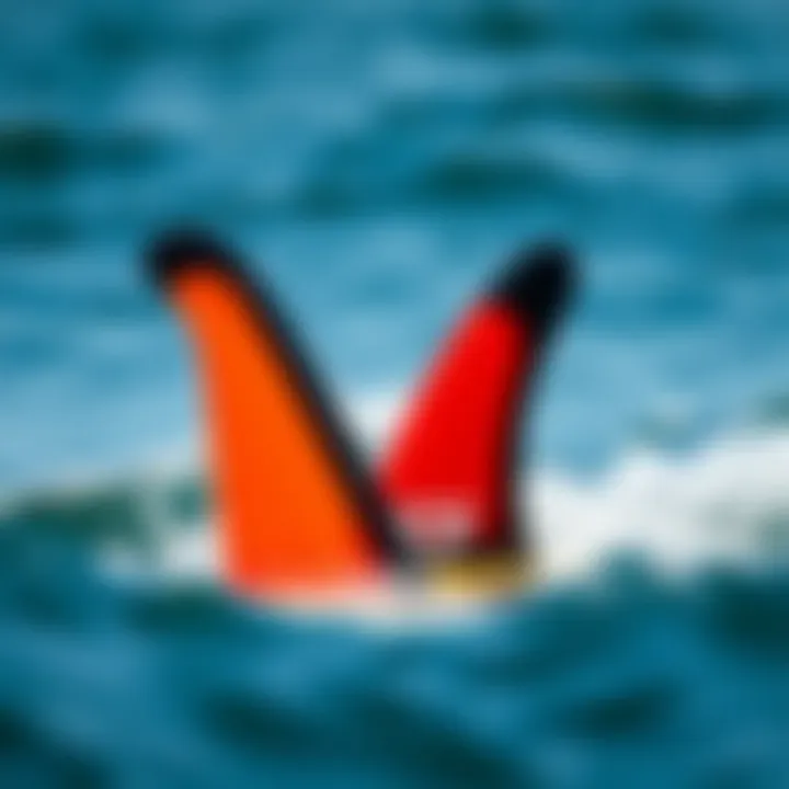 FCS II Twin Fins in Action FCS II twin fins in action during a surf session