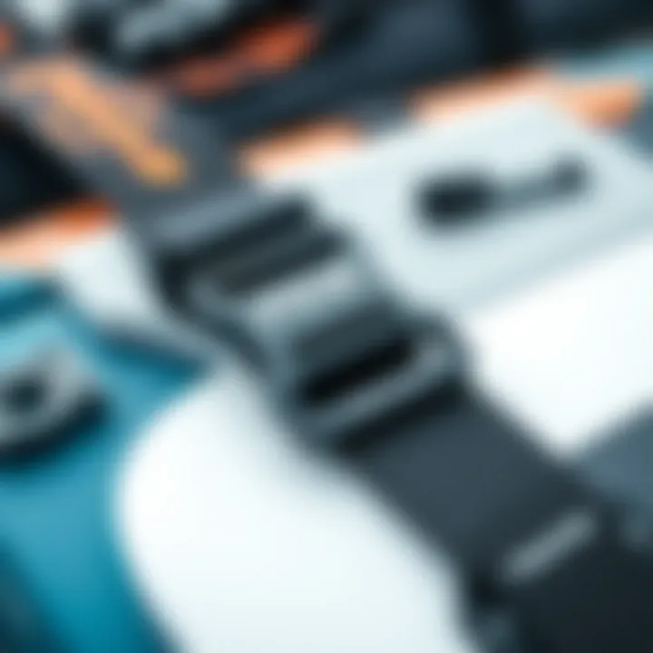 Close-up of FCS roof strap features and materials