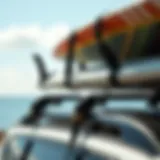 Securing Equipment with FCS Roof Straps FCS roof straps securing surfboards on a roof rack