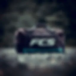 Durable FCS travel bag showcasing its robust material and design features