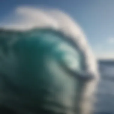 Stunning wave formation at a surf spot