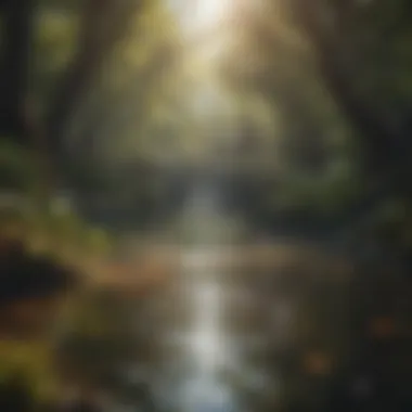 Web of Life: Ecosystems in a Warming World A complex web representing the interconnectedness of ecosystems