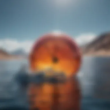 The Heat is On: Visualizing Global Temperature Rise An abstract representation of rising temperatures impacting the Earth