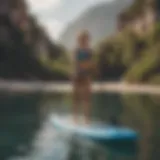 Infographic showing inflatable paddle board size categories
