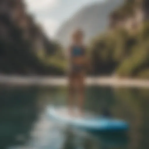 Infographic showing inflatable paddle board size categories