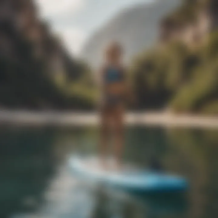 Infographic showing inflatable paddle board size categories