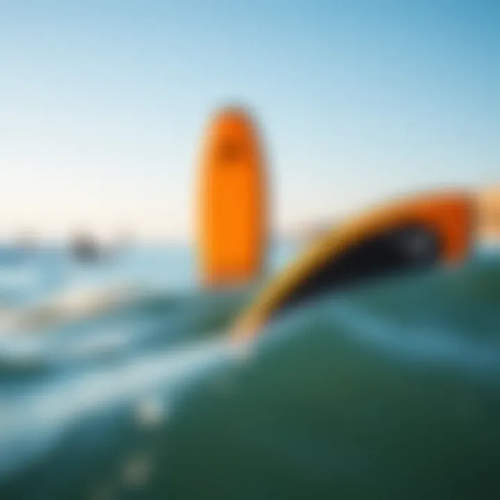 Comparison of inflatable and traditional boogie boards