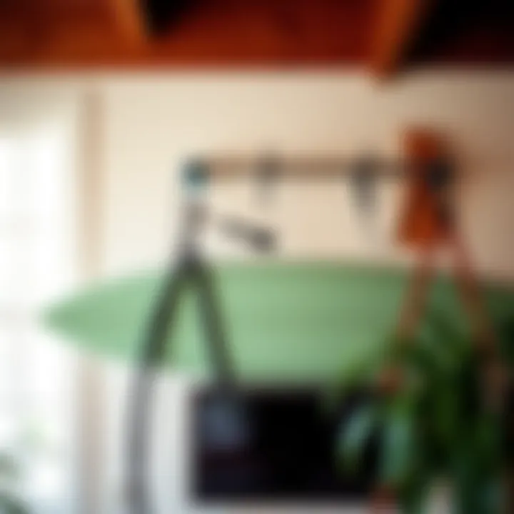 Home Installation of Surf Rack Practical installation of an indoor surf rack on a home wall