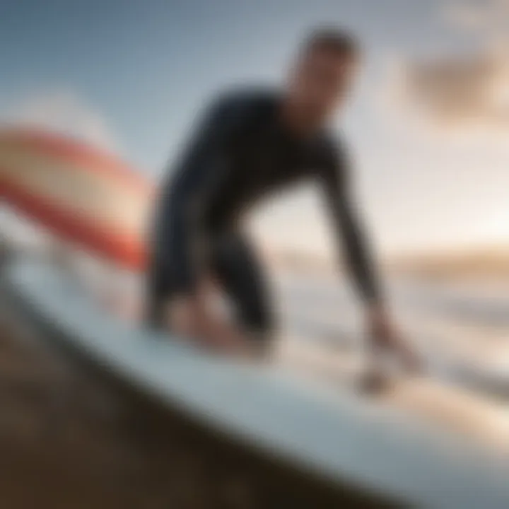 Jon Pyzel shaping a surfboard