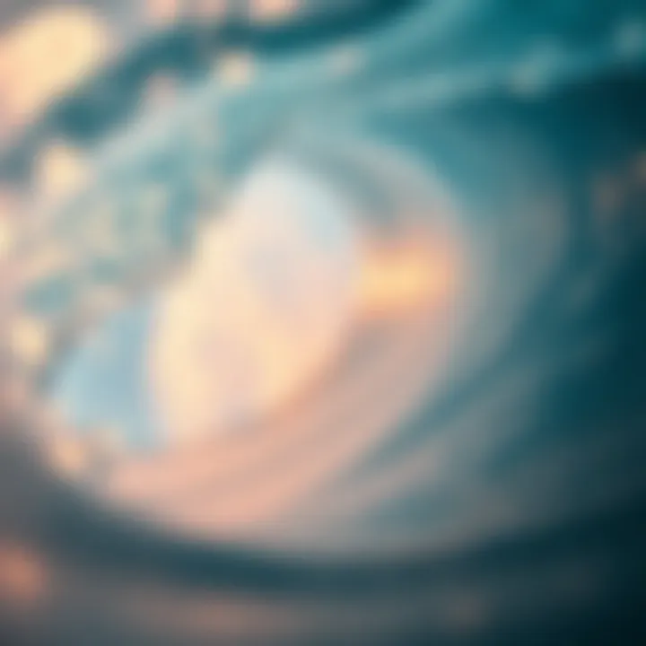 Close-up of artificial wave generation technology in action