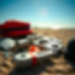 Essential components of a kite repair kit