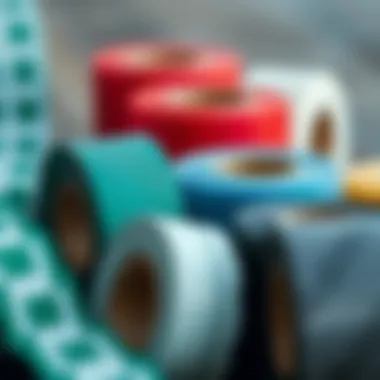 Various types of kite repair tape showcasing material options