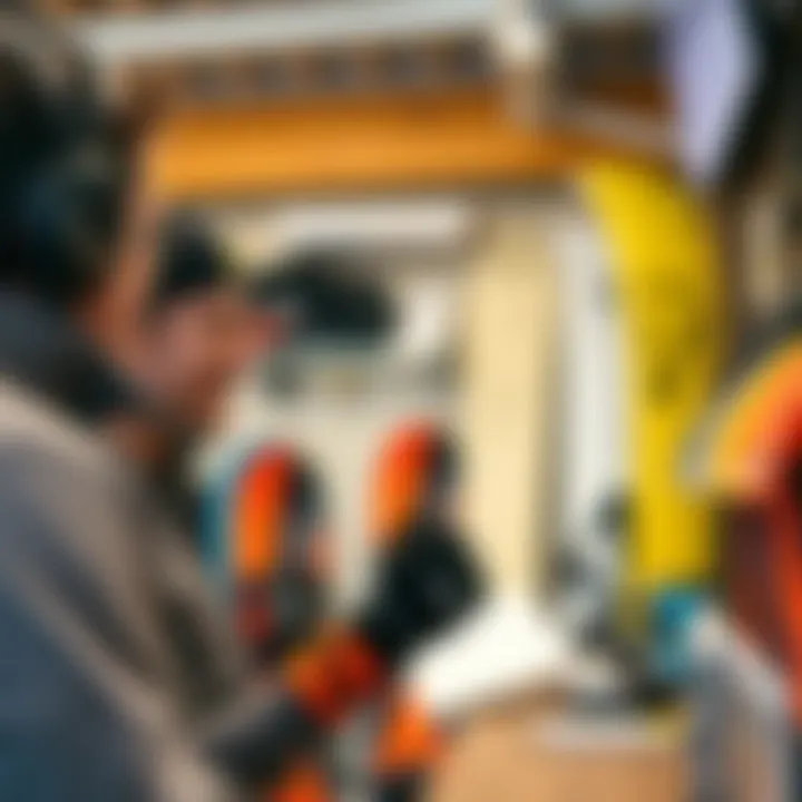 Expert Insights on Kiteboarding Expert advice being shared in a kiteboarding store