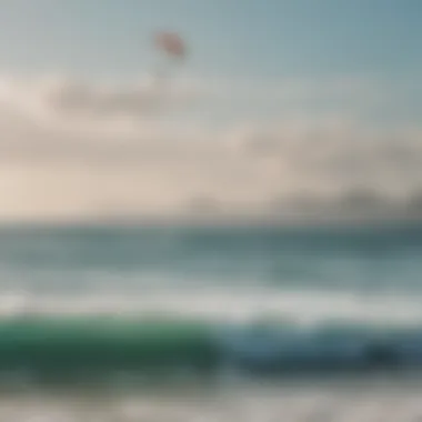 A breathtaking view of a kitesurfing beach in the Philippines