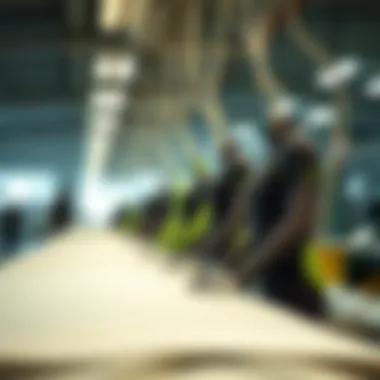 Eco-Friendly Production of Lycra Wetsuits An eco-friendly production line for lycra wetsuits emphasizing sustainability.