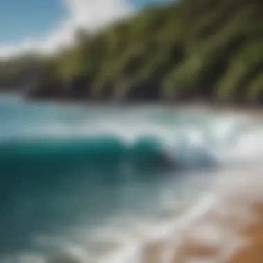 Surfing Hotspots in Maui A detailed map highlighting key surfing locations in Maui