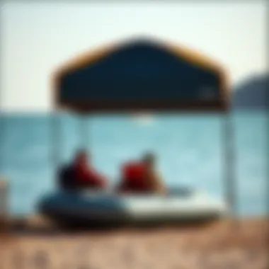 A Compact and Portable Mini EZ Up Setup for Watersports Compact and Portable Mini EZ Up Setup