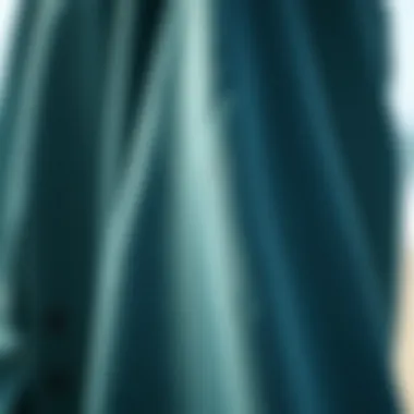 High-Quality Fabric of the Surf Poncho Close-up of the fabric texture of a surf poncho