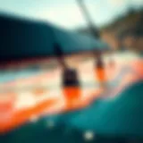 Detailed view of Naish foil showcasing its sleek design and construction materials