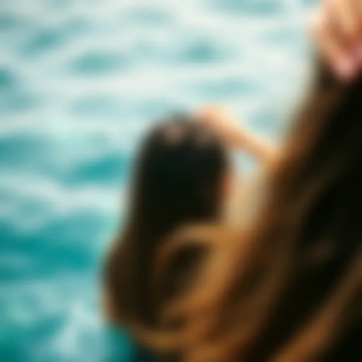 Graphic representation of hair texture improvement