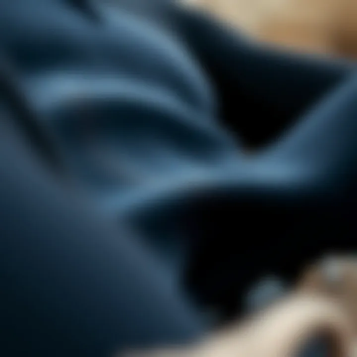 Close-up of wetsuit material highlighting flexibility and texture.