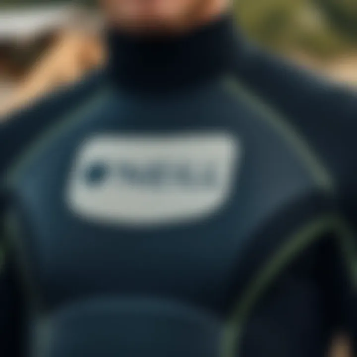 Detailed view of the O'Neill Hyperfreak 2mm wetsuit showcasing its innovative design