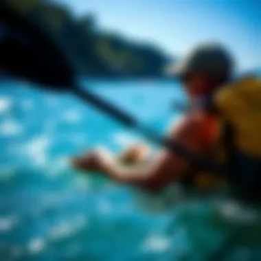 Versatility in Water Sports Applications Patagonia Atom Stealth Sling in use during an aquatic adventure