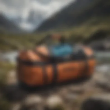 Interior organization of the Patagonia Black Hole Duffel Bag