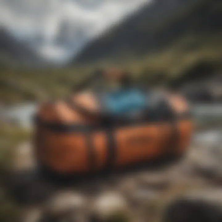 Interior organization of the Patagonia Black Hole Duffel Bag
